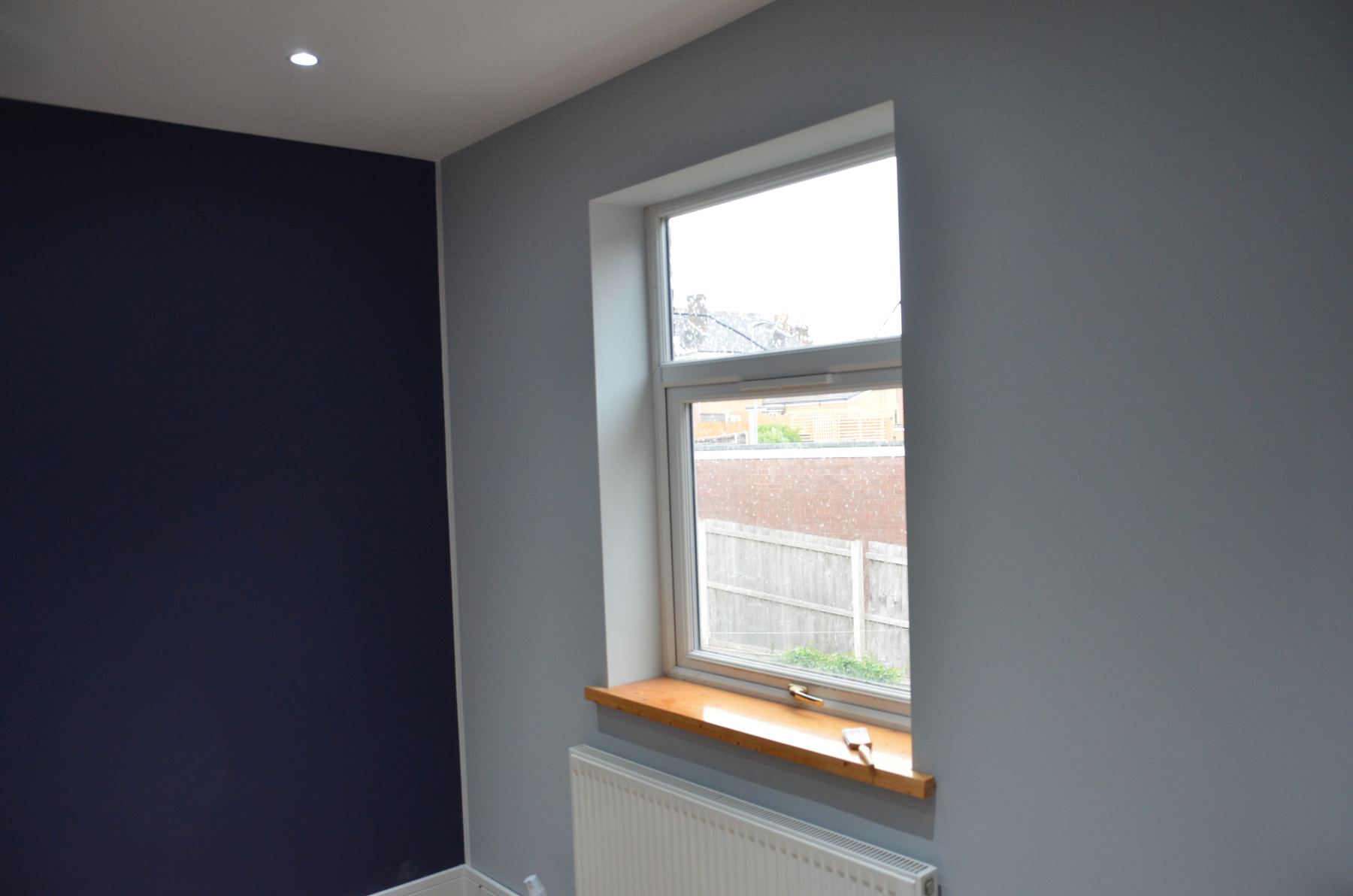 Room window finish after refurbishment
